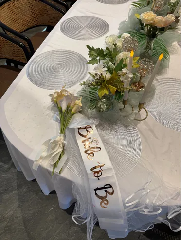 Bridal shower celebration decor