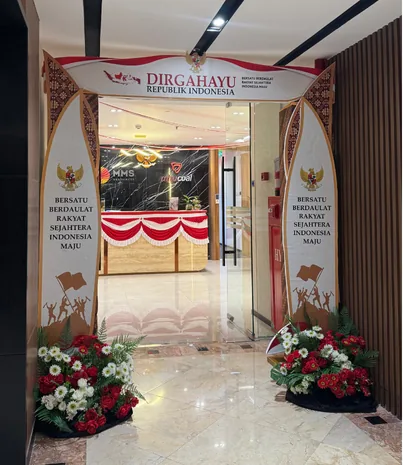 Branded corporate celebration decoration